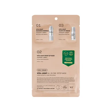 VT Cosmetics Vita-Light All In One 3 Step Mask – триетапна освітлювальна маска з вітаміном С