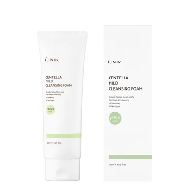 IUNIK Centella Mild Cleansing Foam – ніжна пінка для вмивання з центеллою 120 мл