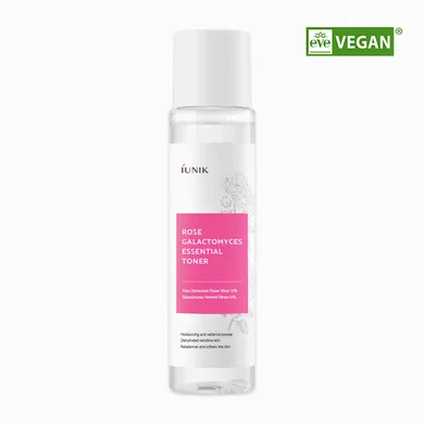 IUNIK Rose Galactomyces Essential Toner – тонер для обличчя з трояндою і галактомісісом 200 мл (УЦІНКА: термін придатності до 21.03.2027)