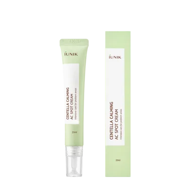 IUNIK Centella Calming AC Spot Cream – локальний крем проти висипань з центеллою 20 мл