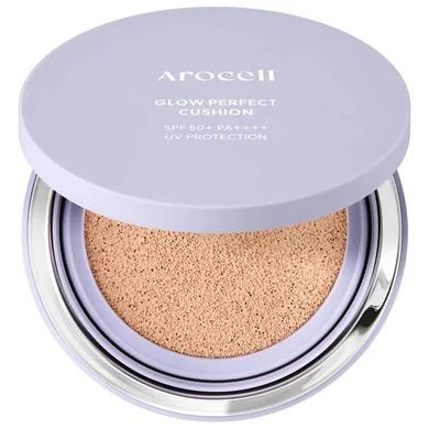 Arocell Glow Perfect Cushion SPF50+ PA+++ – тональний кушон з ефектом сяйва 21 Light Beige (15 г) (термін придатності до 02.05.27)