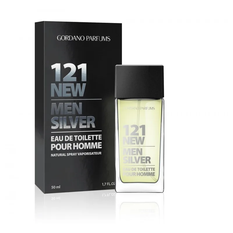 GORDANO PARFUMS 121 New Men Silver туалетна вода чоловіча, 50мл