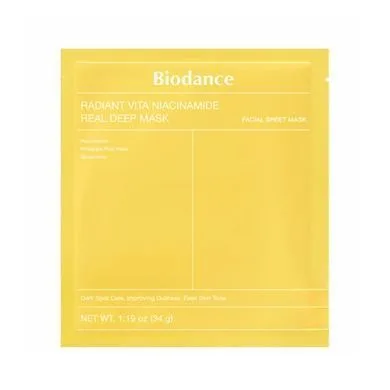 BIODANCE Radiant Vita Niacinamide Real Deep Mask – колагенова маска для сяяння шкіри з ніацинамідом