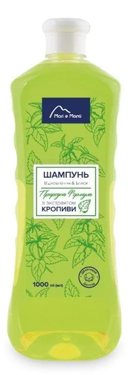 Шампунь для волосся Mari e Monti Кропива для зміцнення волосся та регуляції роботи сальних залоз 1000 мл