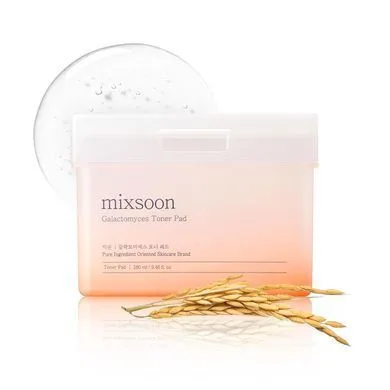 MIXSOON Galactomyces Toner Pad – освітлювальні тонер-пади з галактомісісом 60 шт.