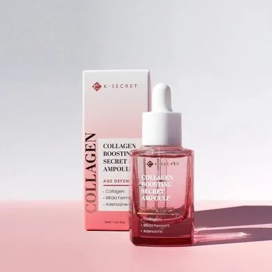 KSECRET Collagen Boosting Secret Ampoule 30ml – сироватка з колагеном 30 мл (термін придатності до 30.01.2027)