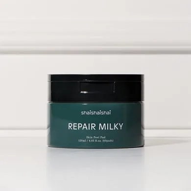 SHAISHAISHAI REPAIR MILKY Skin Peel Pad – відновлювальні тонер пади 60 шт./120 мл (термін придатності до 06.04.27)