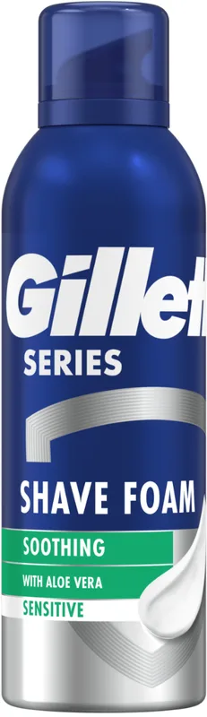 Піна для гоління Gillette Series Для чутливої ​​шкіри з алое вера 200 мл
