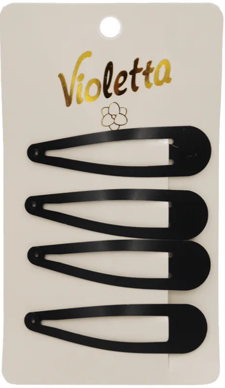 Заколки-хлопавки для волосся Violetta col. (CH-SM-23-259) 4 шт