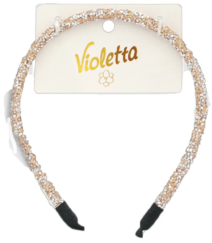 Обідок для волосся Violetta col. артикул (CH-SM-23-324) зі стразами 1 шт.