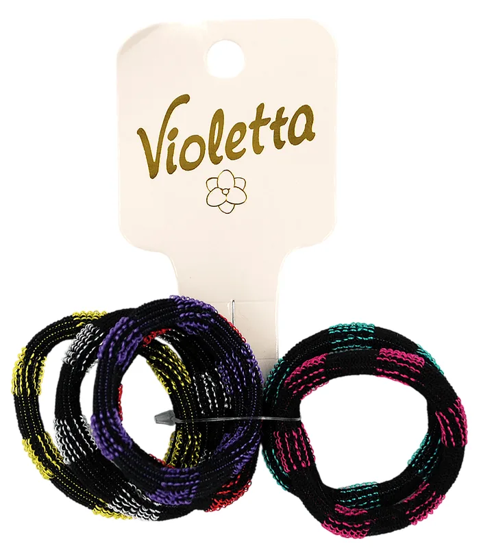 Резинки для волосся Violetta col. артикул (CH-SM-23-458) 6 шт.