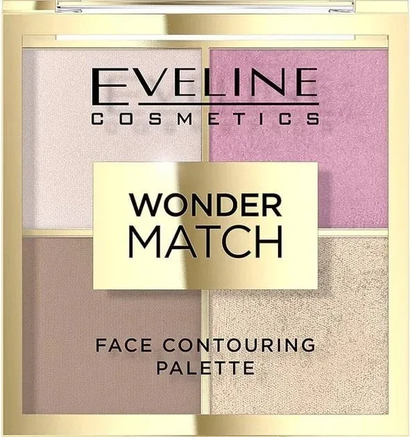 Палітра для контурингу обличчя Eveline Wonder Match 01, 11 г