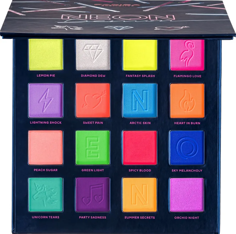 Набір тіней PARISA Mystery E716, 16 кольорів № 4 Neon