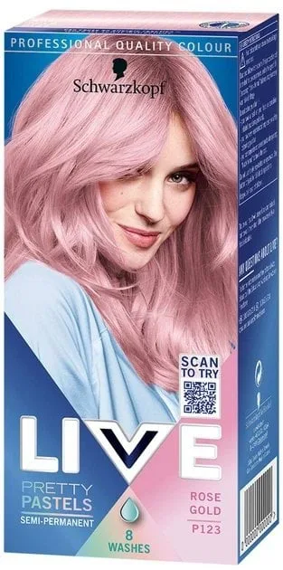 Крем-фарба для волосся Schwarzkopf Live Pretty Pastels P123 Rose Gold