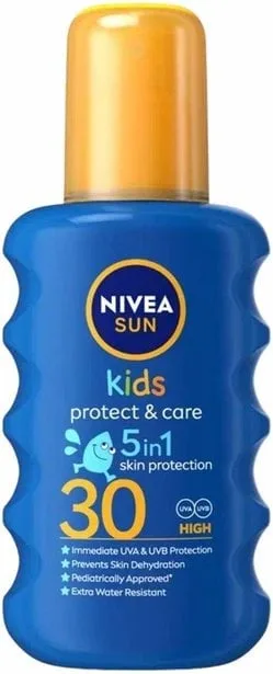 Спрей сонцезахисний дитячий Nivea Sun Захист та догляд SPF 30, 200 мл
