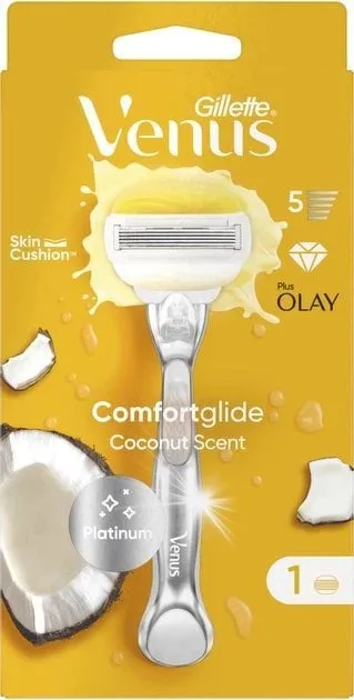 Станок для гоління жіночий Venus ComfortGlide Olay з кокосом з 1 змінним картриджем