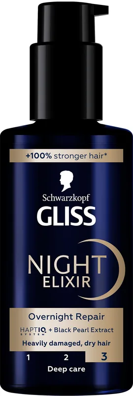 Нічний еліксир Gliss kur Overnight Repair 100 мл