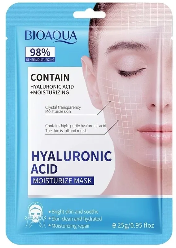 Маска для обличчя BIOAQUA Hyaluronic Acid Moisturize Mask тканинна з гіалуроновою кислотою 25 г