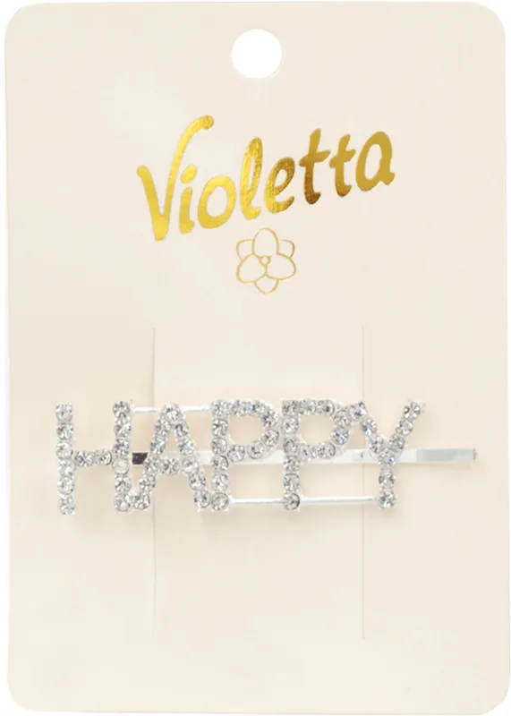 Невидимка для волосся Violetta col. з прикрасою (CH-WNT-24-83) 1 шт