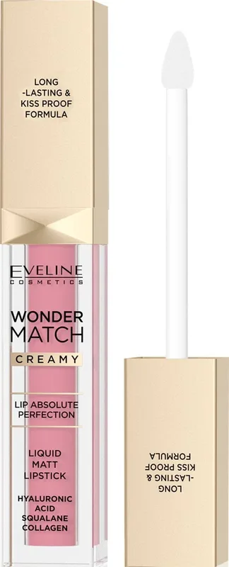 Помада для губ рідка матова Eveline WONDER MATCH 01, 6.8 мл