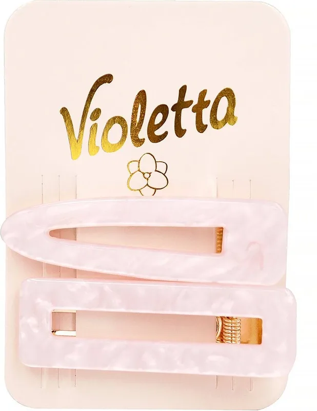 Затиски для волосся Violetta з імітацією перламутру 2 шт