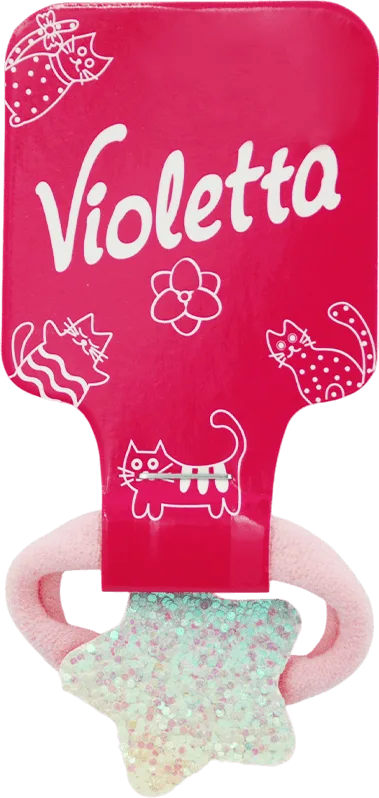 Резинка для волосся Violetta дитяча з зіркою 1 шт