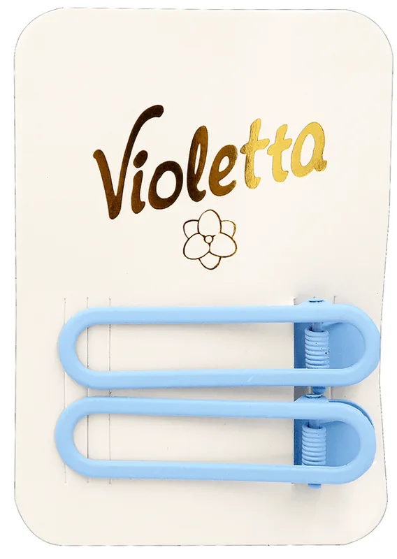 Затиски для волосся Violetta у синьому кольорі 2 шт.