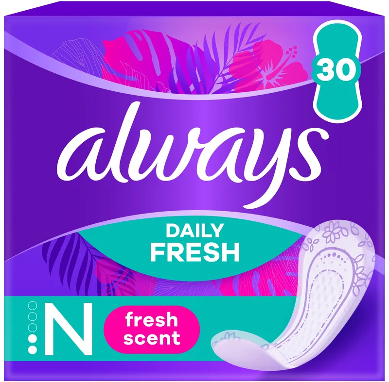 Прокладки щоденні Always Daily Fresh Normal Свіжий аромат 30 шт.