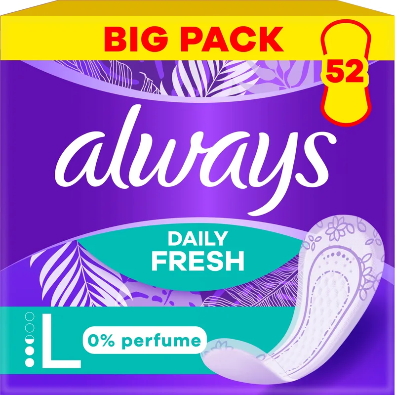 Прокладки щоденні Always Daily Fresh Long без запаху 52 шт.