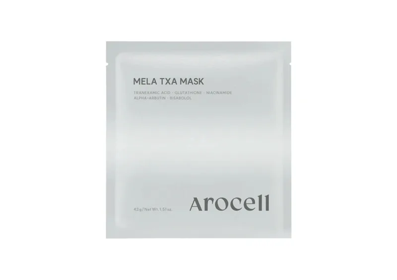 Гідрогелева маска з транексамовою кислотою, глутатіоном та арбутином AROCELL Mela TXA Mask 1 шт