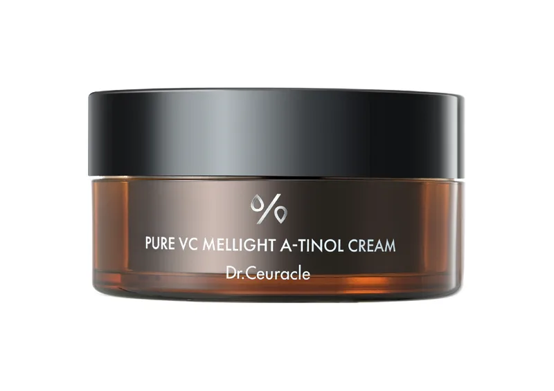 Подвійний крем з вітаміном С, ретинолом і керамідами DR. CEURACLE Pure Vc Mellight A-Tinol Cream 70 г