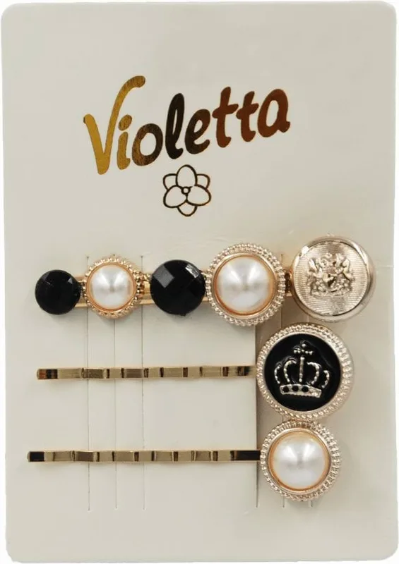 Заколки для волосся Violetta затиск + невидимки (CH-WNT-24