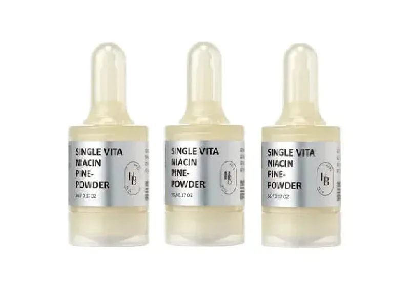 Освітлювальна пудра-бустер HEVEBLUE Single Vita Niacin Pine-Powder 5 г* 3 шт