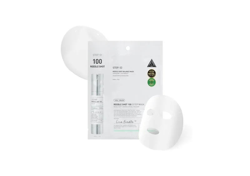 Зміцнювальна тканинна маска VT COSMETICS Mild Reedle Shot 100 2Step Mask 1,5+25 г