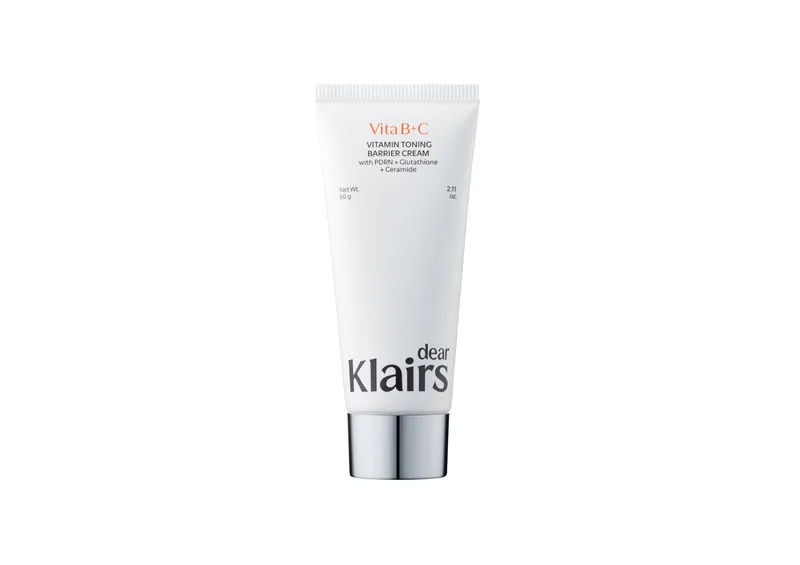 Вітамінний тонізуючий бар’єрний крем DEAR, KLAIRS Vitamin Toning Barrier Cream з капсулами вітаміну C 60 мл
