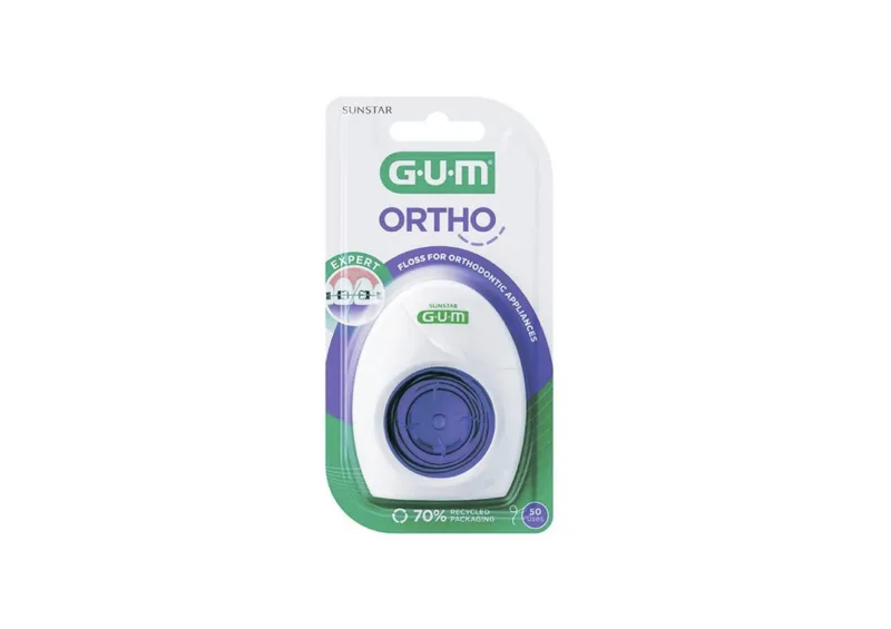 Зубна нитка GUM Ortho Floss 50 відрізків
