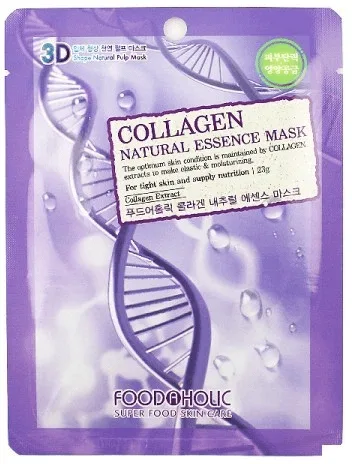 Маска для обличчя тканинна Food a Holic Natural Essence Mask Collagen з колагеном 23 мл