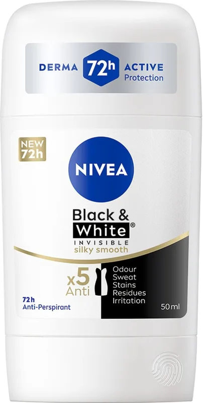 Антиперспірант NIVEA Чорне та Біле Невидимий: Гладкий шовк стік 50 мл