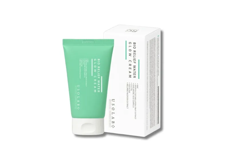 Заспокійливий та балансуючий крем-сорбет USOLAB Bio Relief Water Glow Cream для чутливої шкіри з порушеним бар'єром 50 мл