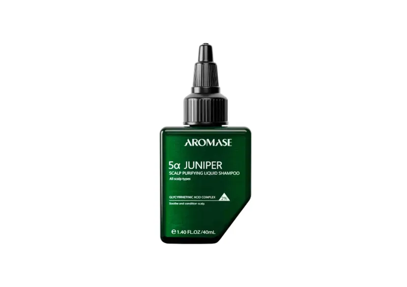Рідкий пілінг-шампунь для шкіри голови AROMASE 5α Juniper Scalp Purifying Liquid Shampoo для глибокого очищення фолікулів