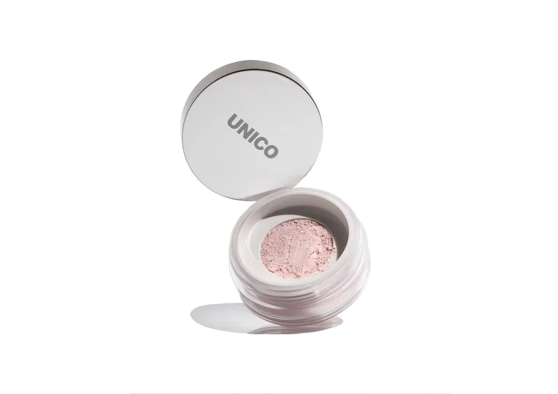 Рожева сяйлива фінішна пудра для обличчя UNICO Setting & Finishing Powder Pink Aura 10 г