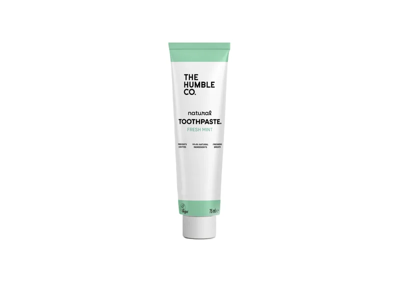 Зубна паста зі смаком м'яти з фтором THE HUMBLE CO Toothpaste Fresh Mint NEW 75 мл