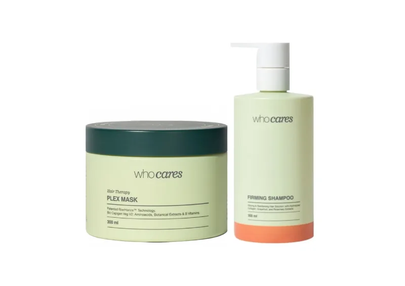 Акційний набір WHOCARES Plex Mask та Firming Shampoo
