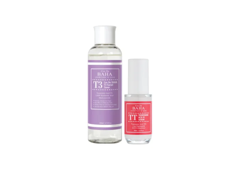 Акційний набір COS DE BAHA Tranexamic Acid 10 + Tranexamic 3% LMW HA Toner