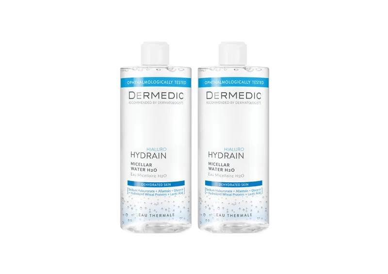 Набір міцелярної води DERMEDIC Sleeve Duopack Hydrain Micellar Water H2O 2 х 500 мл