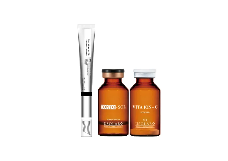Акційний набір USOLAB Bio Advanced Lightening Eye Cream + Vita Ion-C Set