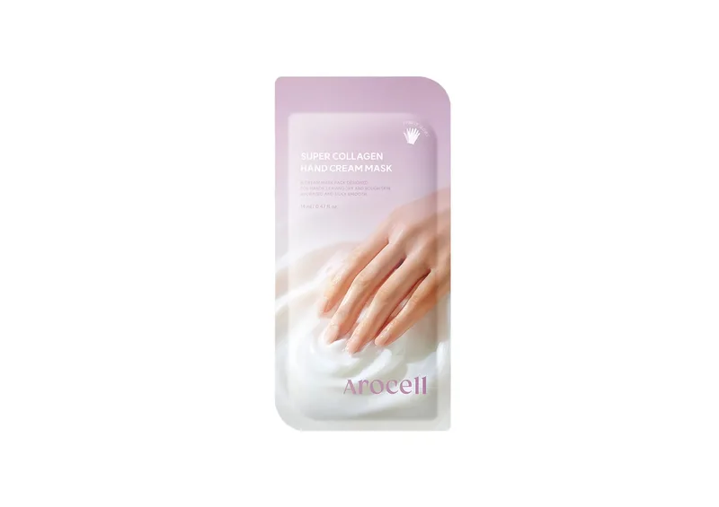 Зволожувальна маска-рукавички для рук з колагеном AROCELL Collagen Hand Cream Mask 14 мл