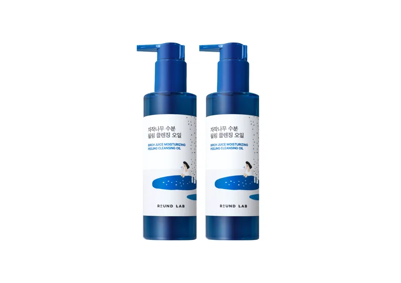 Акційний набір ROUND LAB Birch Juice Moisturizing Peeling Cleansing Oil 2 шт