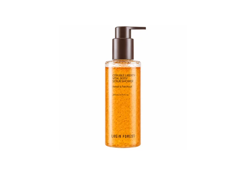 Гель-скраб для тіла з ароматом неролі та пачулі LOGIN FOREST Citruble Liberty Vital Body Scrub Shower 205 мл