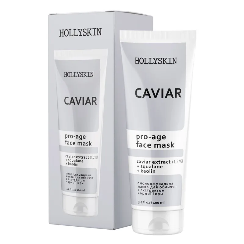 Омолоджувальна маска для обличчя HOLLYSKIN Caviar з екстрактом чорної ікри